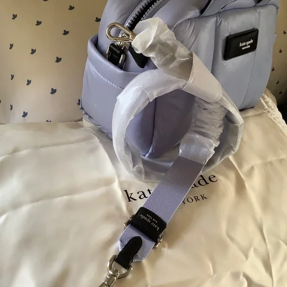 Kate Spade New York Choux Puffy Cross-Body Satchel Viola Flower OS - Picture 8 of 15